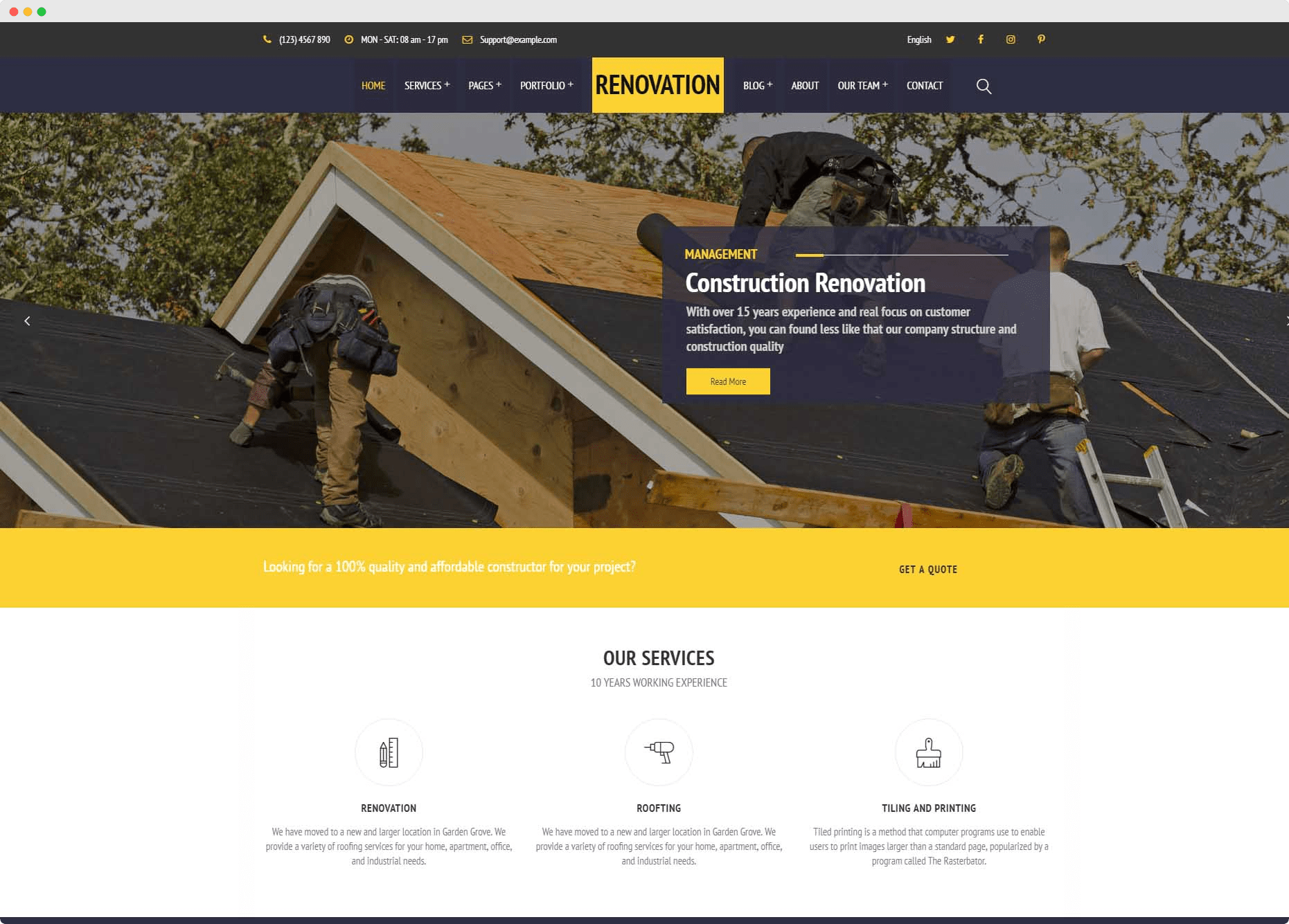 Construction / Renovation