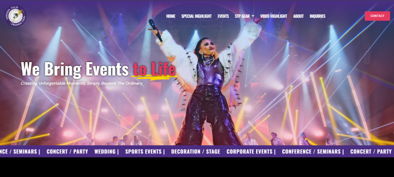Sound Tech Production website